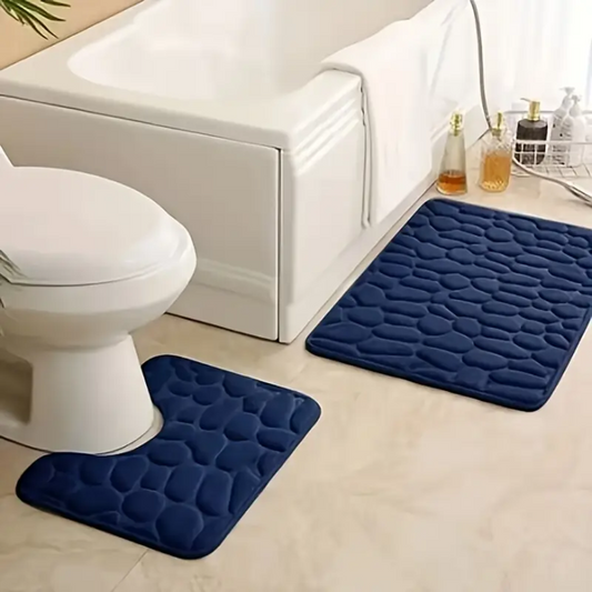 Blue Bath Mat Set - ComforTapis